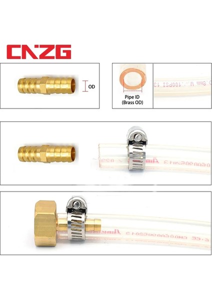 2 Yollu Stil Dış Çap 16 mm Bağlantı Parçaları Konektörü Bakır Pagoda Hava Yakıt Su Borusu Pirinç Diken Boru Tesisat Dikenli Bağlantı Çoğaltıcı Adaptörü (Yurt Dışından)