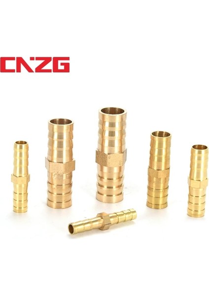 2 Yollu Stil Dış Çap 16 mm Bağlantı Parçaları Konektörü Bakır Pagoda Hava Yakıt Su Borusu Pirinç Diken Boru Tesisat Dikenli Bağlantı Çoğaltıcı Adaptörü (Yurt Dışından)