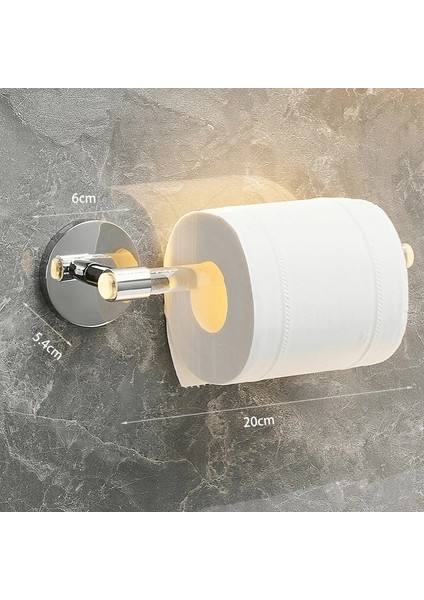 Gümüş 20CM Stili Ycrays Altın Gümüş Banyo Havlusu Bar Rulo Kağıt Mendil Tutucu Raf Banyo Raf Askı Tuvalet Tuvalet Malzemeleri Mutfak Aksesuarları (Yurt Dışından)