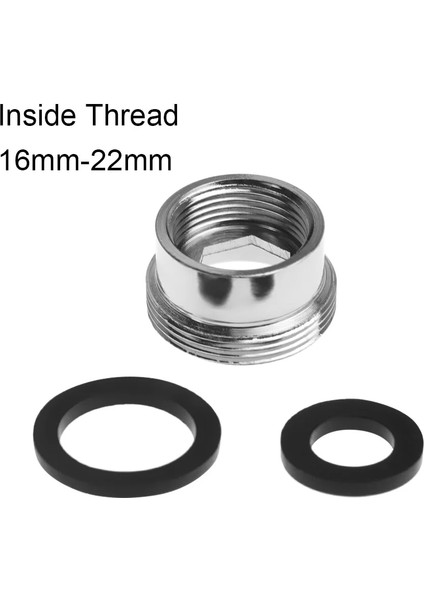 16MM-22MM Tarzı Metal Dış Iç Dişli Su Tasarrufu Adaptörü mm - Ap Havalandırıcı Konektörü Ev Için Conta Araçları ile Günlük Musluk (Yurt Dışından)