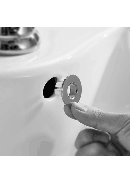 Bölüm G Stili K Delikli Yuvarlak Taşma Kapağı Seramik Saksılar Plastikbakır Insert Krom Bak Taşma Kapağı (Yurt Dışından) modelleri