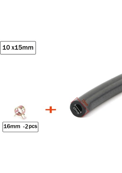 10X15MM 1 Metre Tarzı Siyah Nitril Kauçuk Yakıt Borusu Benzinli Dizel Yağ Hattı Hortum Borusu 3mm ~ 19MMSOFT Boru Yağı Aşınma Asit ve Alkali Dayanıklı (Yurt Dışından)