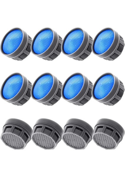 12 Adet 22MM Tarzı Adet Su Tasarrufu Musluk Havalandırıcı Musluk Havzası Dokunun Fıskiye Borulu Net Sıçramasını Önlemek Banyo Mutfak Meme Filtre Erişim (Yurt Dışından)
