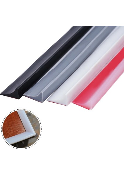 Beyaz 2 Tarzı 30CM Silikon Banyo Su Durdurucu Şerit Duş Barajı Bükülebilir Mutfak Tezgahı Tutma Bariyeri Kuru Islak Ayırma Sızdırmazlık Şeridi (Yurt Dışından)