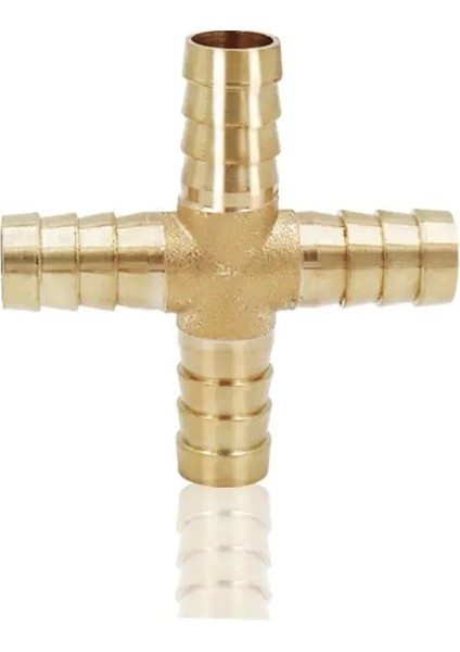 T 3 Yollu Stil Dış Çap 8mm Pirinç Diken Boru Montaj Yolu Pirinç Konnektör Hortum Bakır Için Pagoda Su Borusu Bağlantı Parçaları (Yurt Dışından)