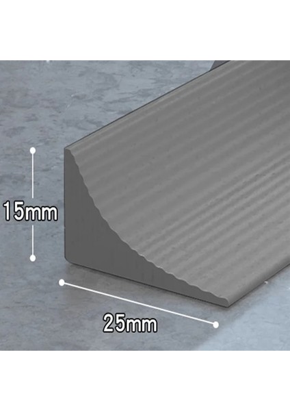 Koyu Gri Tarzı 100CM Yeni 3m Mutfak Tezgahı Silikon Su Tutucu Şerit Bükülebilir Banyo Duş Engelleyici Baraj Taşkın Bariyeri Kuru Islak Ayırma (Yurt Dışından)