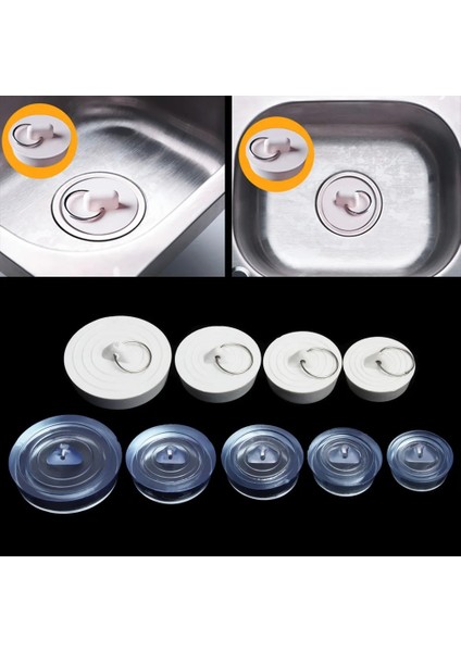 3.8-4.1cm Beyaz Stil Kauçuk Lavabo Fişi Mutfak Banyo Zemin Tahliye Tapası Lavabo Küvet Drenaj Stoper Çamaşır Sızdırmaz Fiş Banyo Malzemeleri (Yurt Dışından) modelleri