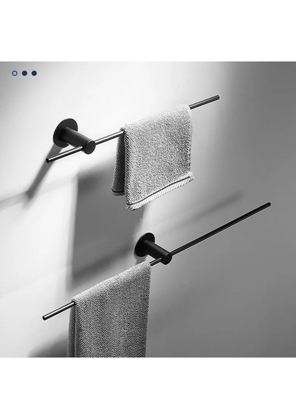 KROM-50CM Stili Siyah Havlu Tutucu Paslanmaz Çelik Banyo Havlu Askısı Su Geçirmez Havlu Çubuğu Ss Altın Raf Raf Aksesuarları (Yurt Dışından) fırsatları