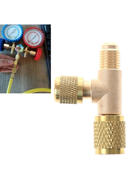 Bakır Soğutucu Egzoz Valfi Hızlı Hava Dışlama Valfi Tahliye Göstergesi Basınç Valfi Bağlantısı Bakır Adaptör (Yurt Dışından)