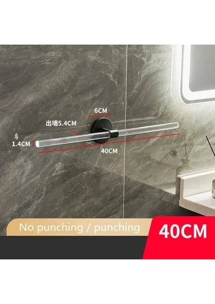 Mingjin Shop2 H40CM Tarzı Banyo Donanım Seti Ceviz Akrilik Havlu Çubuğu Krom Havlu Askısı Bornoz Kancaları Tuvalet Kağıdı Tutucu Duvara Monte (Yurt Dışından)