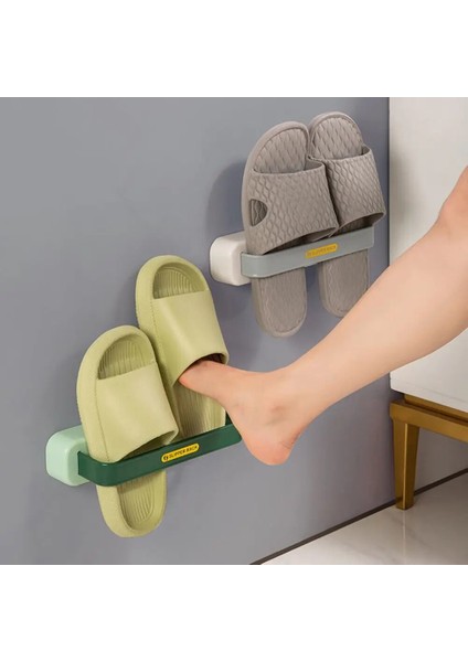 Yeşil Stil Yüksek Li Delikli Olmayan Banyo Çok Fonksiyonlu Depolama Rafları Terlik Tutucu Duvar Asılı Depolama Rafı (Yurt Dışından) fiyatları