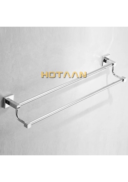 Mingjin Shop2 L 30CM Tarzıdır Krom Paslanmaz Çelik Banyo Aksesuarı Çiftli Havlu Bar Havluluk Havluluk 60CM Yt (Yurt Dışından)