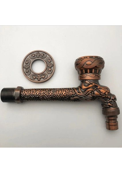 A005 Tarzı Açık Musluk Oyma Duvara Monte Çinko Alaşım Antika Musluk Bahçe Lavabo Musluk Dekoratif Bahçe Paspas Musluk Dış Mekan Lavabo (Yurt Dışından)