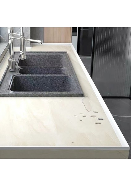 Net Stil Uzun 90CM Silikon Banyo Su Durdurucu Engelleyici Şerit Duş Kuru ve Islak Ayırma Taşkın Bariyeri Kapı Alt Kendinden Yapışkanlı Sızdırmazlık Şeridi (Yurt Dışından)