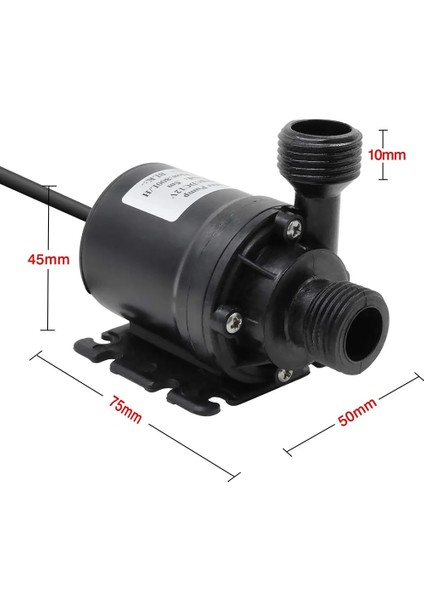 Siyah Soğutma Sistemi Için Çeşmeler Isıtıcı Dc 12 V Fırçasız Motor Dalgıç Su Pompası 5 M Mini Taşınabilir Bahçe 800LH Ultra Sessiz (Yurt Dışından)