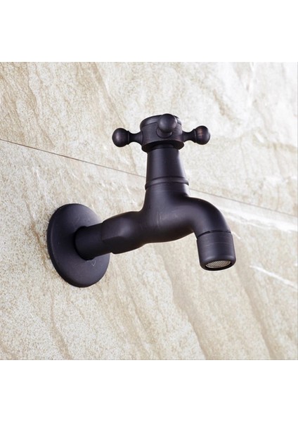 Bir Stil Açık Bahçe Için En Uzun Musluk Siyah Pirinç Duvara Monte Banyo Köşe Çamaşır Makinesi Musluk Banyo Tuvalet Paspas Havuz Muslukları (Yurt Dışından) modelleri