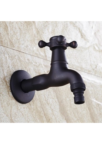 Bir Stil Açık Bahçe Için En Uzun Musluk Siyah Pirinç Duvara Monte Banyo Köşe Çamaşır Makinesi Musluk Banyo Tuvalet Paspas Havuz Muslukları (Yurt Dışından) fırsatları