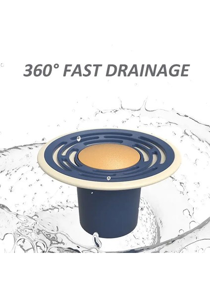 Sarı Stil Ayak Basamağı Pop Up Yer Sifonu Duş Drenaj Saç Catcher Stoper Banyo Yer Sifonu Süzgeç Böcek Geçirmez Deodorant Kapağı Dropsh (Yurt Dışından)