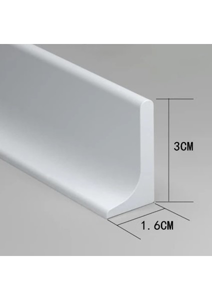Beyaz Stil 60CM Duş Barajı Banyo Aksesuarları Silikon Kuru ve Islak Ayırma Su Tutucu Şerit Sel Bariyeri Kapı Durdurucu Koruma Engelleyici (Yurt Dışından)