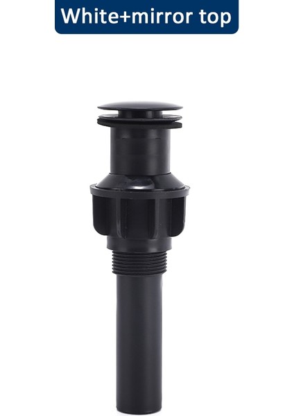 Siyah Taşma Yok Tarzı Siyah Havza Drenaj Banyo Lavabo Süzgeç Basın Açık Pop Up Filtre Fikstürü Atık Durdurucu Seti Siyah Lavabo Aksesuarı Yenileme (Yurt Dışından)