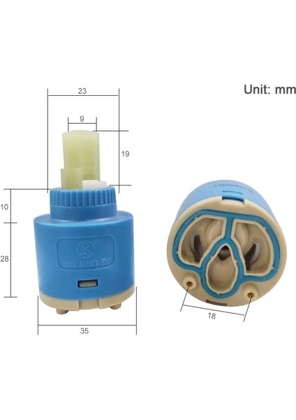 DC35MM Tarzı Rovogo Musluk Kartuşu Tek Kulplu Musluklar Mutfak Musluk ve Havza Musluğu Için Yedek Musluk Kartuşu (Yurt Dışından)