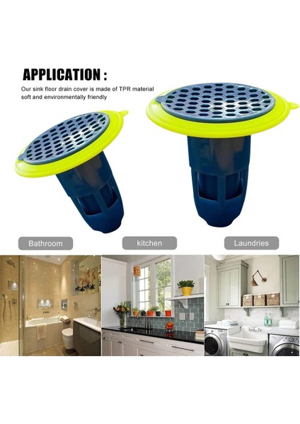 Siyah 1pc Tarzı Banyo Durdurucu Fiş Lavabo Süzgeci Filtre Duş Mutfak Lavabo Drenaj Deodorant Filtresi Tuvalet Koku Giderici Kanalizasyon Süzgeç (Yurt Dışından)