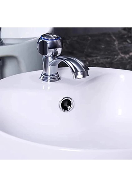 Mingjin Shop2 4 Adet Tarzı Lavabo Taşma Halkası Özenle Dekore Edilmiş Kapak Lavabo Taşma Taşma Tapası Tapası Yedek Lavabo Havzası Plastik Taşma Halkası (Yurt Dışından)