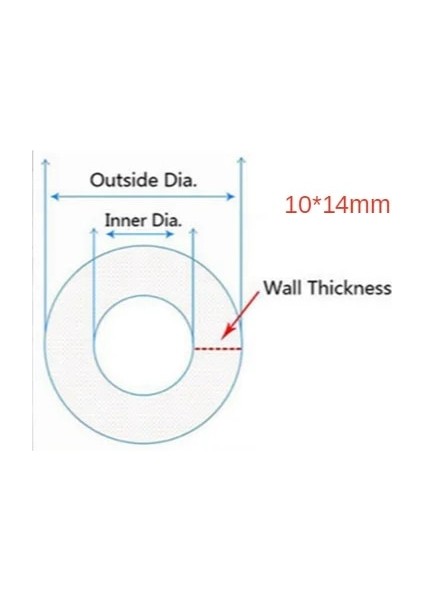 10X14 mm Tarzı 3 Metre Metre Şeffaf Gıda Sınıfı Silikon Tüp Esnek Bahçe Kauçuk Hortum Akvaryum Yumuşak Boru Boru (Yurt Dışından)
