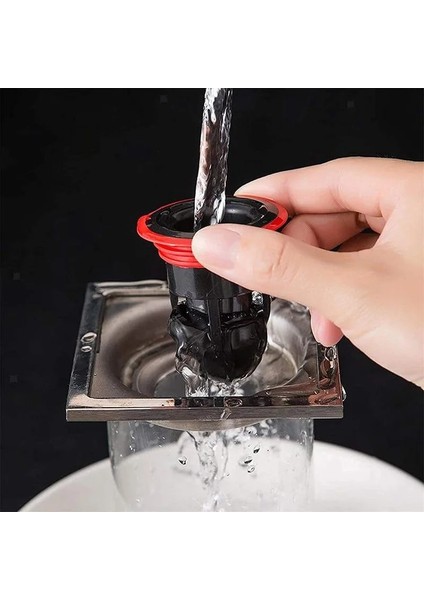 Siyah Stil Licone Kanalizasyon Deodorant Yer Sifonu Çekirdek Mutfak Banyo Duş Tuvalet Böcek Geçirmez Koku Önleyici Deodorant Yer Sifonu Kapağı (Yurt Dışından) indirimleri
