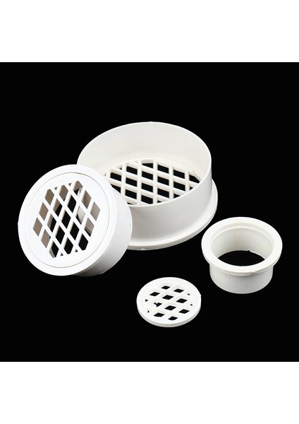 NO.200 Tarzı Ekleme Tipi Basit Yer Sifonu Pvc Yuvarlak Boru Uç Kapağı Filtre Net Havalandırma Kapağı Bahçe Balkon Çatı Drenaj Parçaları (Yurt Dışından)
