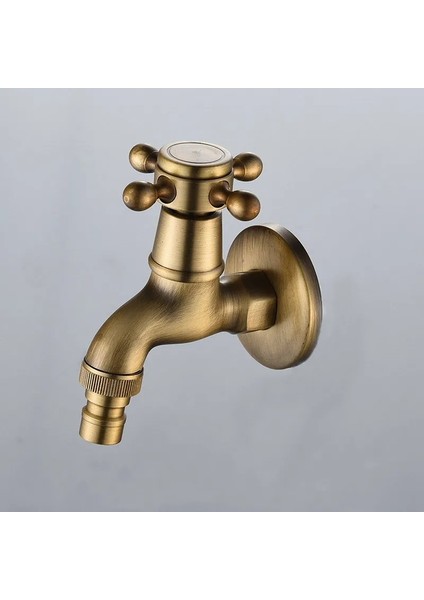Çamaşır Makinesi S Tarzı Duvara Monte Musluk Bragle Soğuk Lavabo Musluğu Vintage Su Dokunun Banyo Çamaşır Makinesi Lavabo Paspas Havuzu Açık Bahçe (Yurt Dışından)