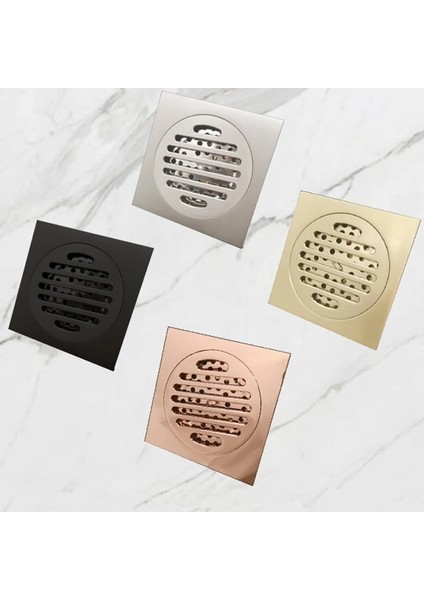 FD0002RG Tarzı Banyo Su Yer Sifonu Pirinç Mat Fırçalanmış Siyah Altın Gül Altın Duş Odası Mutfak Için Filtre ile (Yurt Dışından)