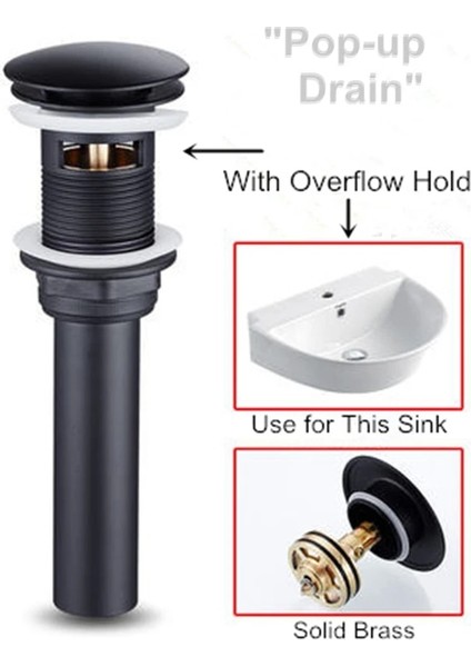 Taşma Stiliyle Banyo Şelale Bak Musluk Siyah Musluklar Pirinç Banyo Musluğu Sıcak ve Soğuk Su Mikser Vanity Dokunun Güverte Üstü Lavabo Muslukları (Yurt Dışından)