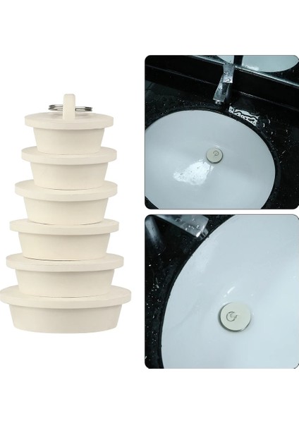 Beyaz 39,5-41,5 mm Stili Yuvarlak Küvet Drenaj Stoper Silikon Zemin Tahliye Tapası Kauçuk Mutfak Küvet Kanalizasyon Tahliye Kapağı Lavabo Fişi Banyo Malzemeleri (Yurt Dışından) fiyatları