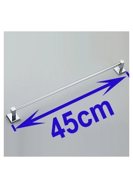 L 45 cm Tarzıdır Tek Havlu Barhavluluk,masif Pirinç Yapımı,krom Kaplama, Banyo Donanımı,banyo Aksesuarları (Yurt Dışından)