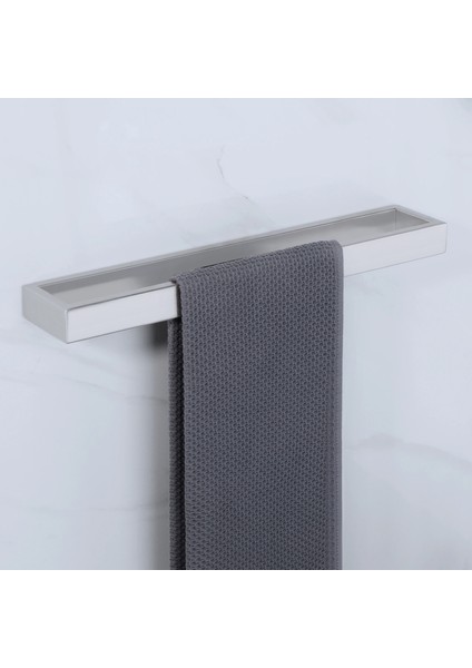 26CM Parlak Krom Stili cm Havlu Halkası Havlu Askısı Banyo Havlusu Tutucu Duvar Asılı Havlu Bar Paslanmaz Çelik Banyo Raf Depolama Rafı (Yurt Dışından)