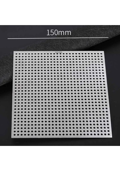 150MM Tarzı Kare Yer Sifonu Kapağı Paslanmaz Çelik Saç Filtresi Yakalayıcı Stoper Net Anti Koku Balkon Lavabo Yer Sifonu Kapağı Kayma (Yurt Dışından)