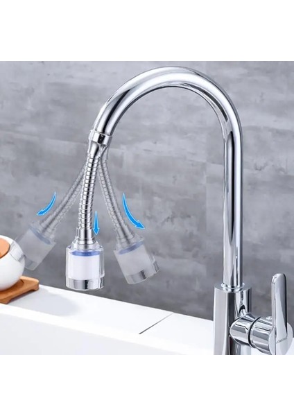 Gümüş Fıskiye Tarzı 3 Mod Mutfak Banyo Musluklar Su Musluk Memesi Mutfak Musluk Havalandırıcı Su Püskürtücü Mikser Havalandırıcı Dokunun Genişletici Filtreler ile (Yurt Dışından) fırsatları