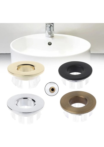 B Tarzı Olid Fren Taşma Kapağı Yuvarlak Delik Kapağı Banyo Havzası Musluk Lavabo Deliği Yuvarlak Taşma Kapağı Ekleme Değiştirme (Yurt Dışından) fiyatları