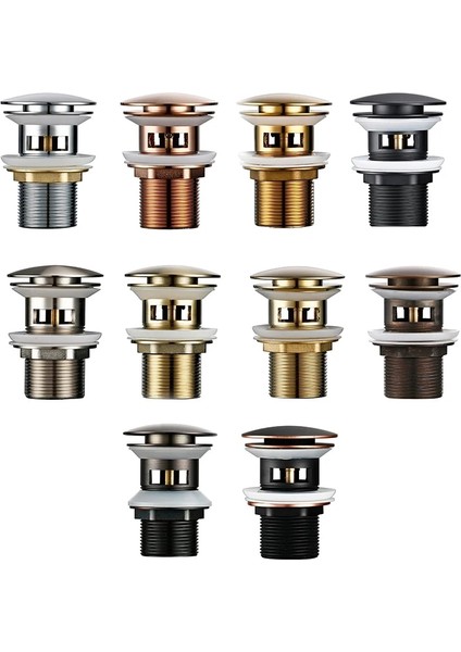 Parlatma Altın-2 Tarzı Bagnolux Cilalı Altın Bak Süzgeç Korozyona Dirençli Kolay Temizlenebilir Açılır Düğme Yuvarlak Delik Banyo Otel Süzgeç (Yurt Dışından) indirimleri