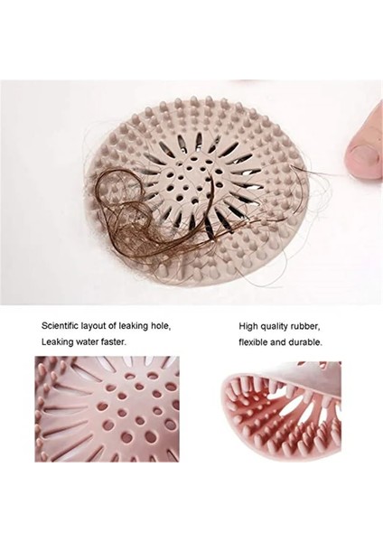 No.4 Stili 130MM Yuvarlak Silikon Drenaj Saç Catcher, Mutfak Lavabo Süzgeç Banyo Duş Banyo Stoper Drenaj Kapağı Saç Trap, Mutfak Için Filtre (Yurt Dışından) indirimleri