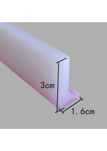 Şeffaf Stil 100CM Duş Barajı Banyo Aksesuarları Silikon Kuru ve Islak Ayırma Su Tutucu Şerit Sel Bariyeri Kapı Durdurucu Koruma Engelleyici (Yurt Dışından)