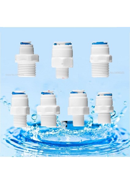 3L8HORTUM-1L2ERKEK Stili Ro Su Düz Boru Bağlantı Parçası Od Hortum Bsp Erkek Konu Plastik Hızlı Bağlantı Sistemi Suyu Arındırır (Yurt Dışından)