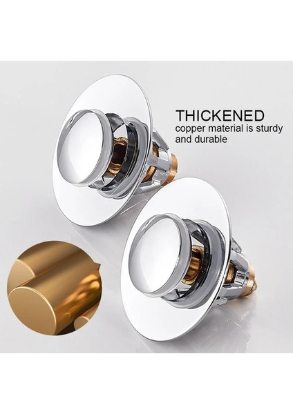 26MM-48MM Tarzı Zezzo Sıçrama Çekirdek Pop-Up Drenaj Filtresi Banyo Paslanmaz Çelik Sıçrama Çekirdek Itme Tipi Saç Durdurucu Havzası Pop-Up Drenaj Filtresi (Yurt Dışından) fiyatları