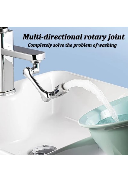 Stil 2 One Gears Stili 1080 Dönebilen Musluk Havalandırıcı Banyo Lavabo Dokunun Sıçrama Filtresi Mutfak Musluk Uzatın Musluk Su Tasarrufu Fıskiye Memesi (Yurt Dışından) modelleri