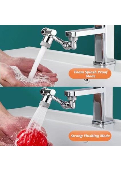 Stil 2 One Gears Stili 1080 Dönebilen Musluk Havalandırıcı Banyo Lavabo Dokunun Sıçrama Filtresi Mutfak Musluk Uzatın Musluk Su Tasarrufu Fıskiye Memesi (Yurt Dışından) indirimleri