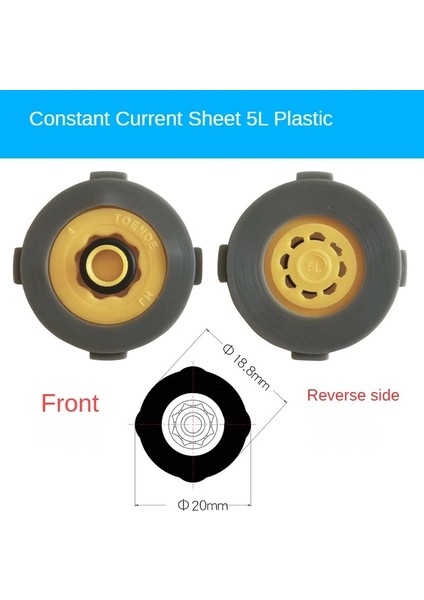 5l Galvanostat Tarzı Sabit Akış Tablosu Ankastre Duş Başlığı Üst Püskürtme Musluğu Akış Sınırlayıcı Su Tasarruf Sayfası Çek Valf Su Tasarrufu DN15 (Yurt Dışından)