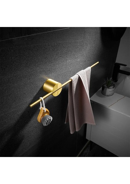 Metal E 40CM Tarzı Ycrays Fırçalanmış Altın Ahşap Havlu Askısı Banyo Siyah Duvara Monte Hareketli Banyo Bar Askısı Tuvalet Kağıdı Ayakkabı Tutucu Aksesuarları (Yurt Dışından) fiyatları