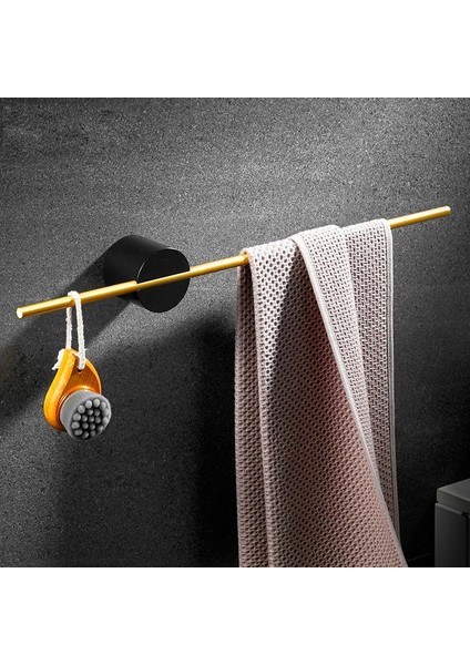 Metal E 40CM Tarzı Ycrays Fırçalanmış Altın Ahşap Havlu Askısı Banyo Siyah Duvara Monte Hareketli Banyo Bar Askısı Tuvalet Kağıdı Ayakkabı Tutucu Aksesuarları (Yurt Dışından) indirimleri