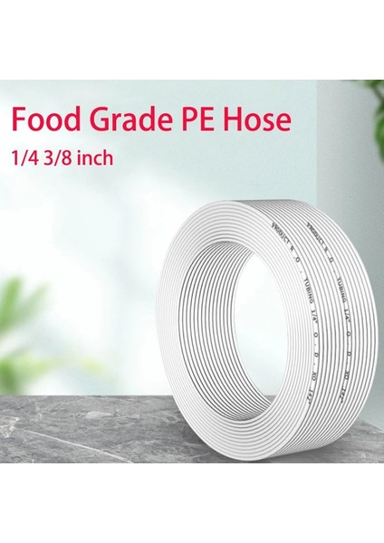 Od9,5mm x Id6,3mm Stili 1 Metre Ro Su Inç Od Pe Hortum Boru Beyaz Esnek Boru Tüp Ters Osmoz Akvaryum Filtre Sistemi (Yurt Dışından)
